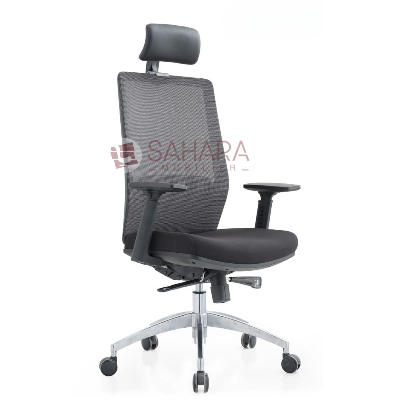 Fauteuil de direction en Mesh sur 5 branches chromé